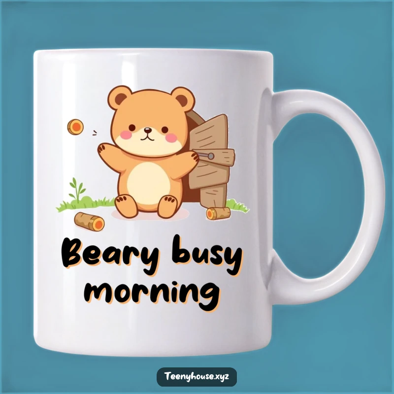 Funny Bear Mug: Juggling Act Art - Hilarious Gift for Outdoorsy Jokers