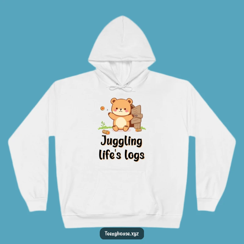 Funny Bear Hoodie: Cozy Juggling Art - The Ultimate Hilarious Gift