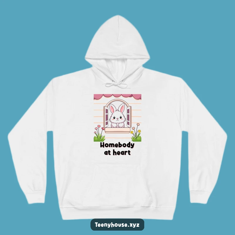 Funny Bunny Hoodie: Cozy Peeking Rabbit Art - The Ultimate Hilarious Gift